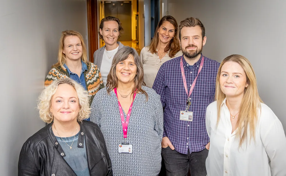 Geðheilsuteymi HSU á Selfossi. Frá vinstri til hægri eru Ragnheiður Kristín Björnsdóttir (fremst), Guðrún Geirsdóttir, Svanhildur Inga Ólafsdóttir, Helena Bragadóttir, Jónína Lóa Kristjánsdóttir, Gunnar Þór Gunnarsson og Thelma Sif Einarsdóttir.