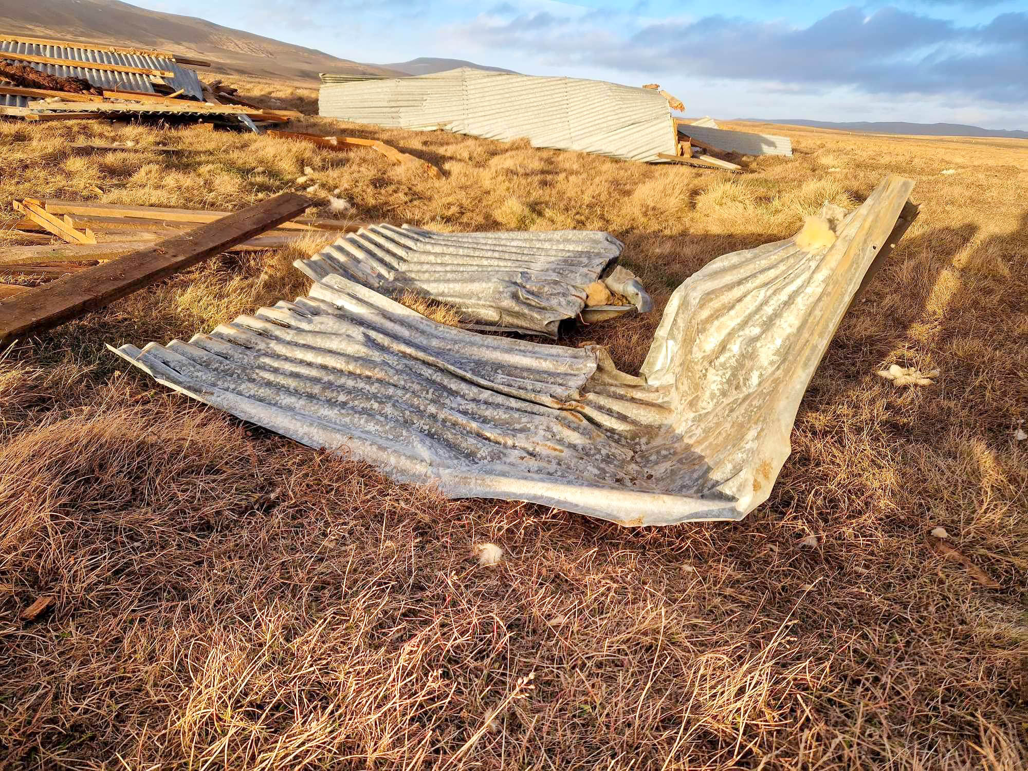 Shed blown over in Víðidalur-5