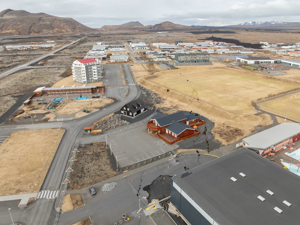 Grindavik aerial