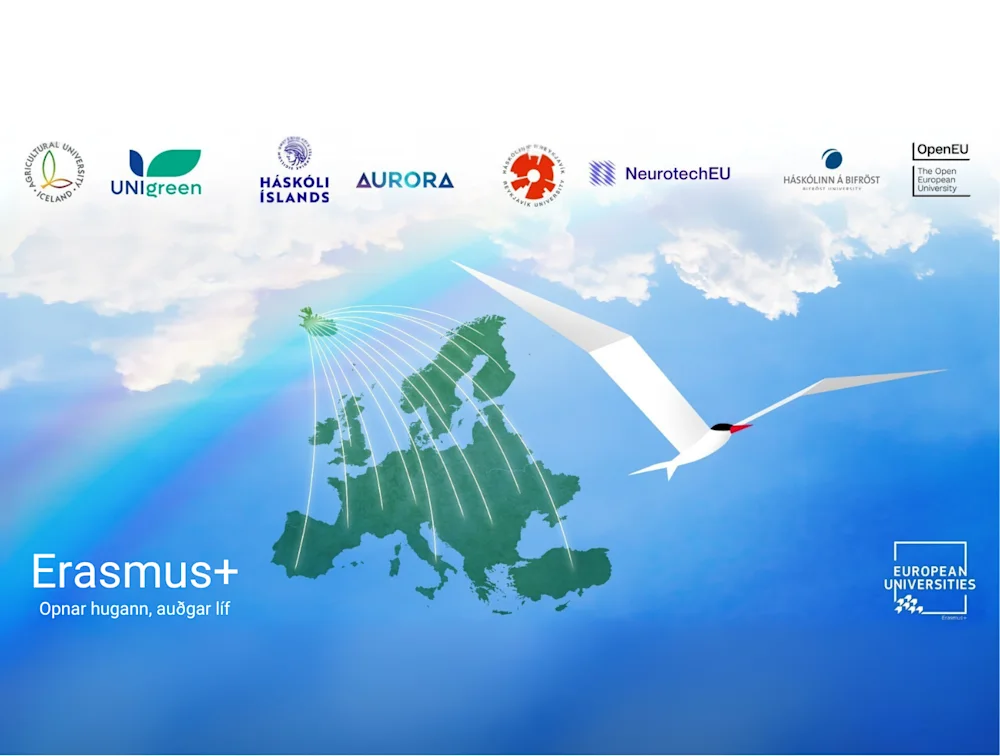 Mynd með viðburði -  Málþing Eru evrópskir háskólar í fararbroddi? - ávinningur af þátttöku íslenskra háskóla í evrópskum háskólanetum