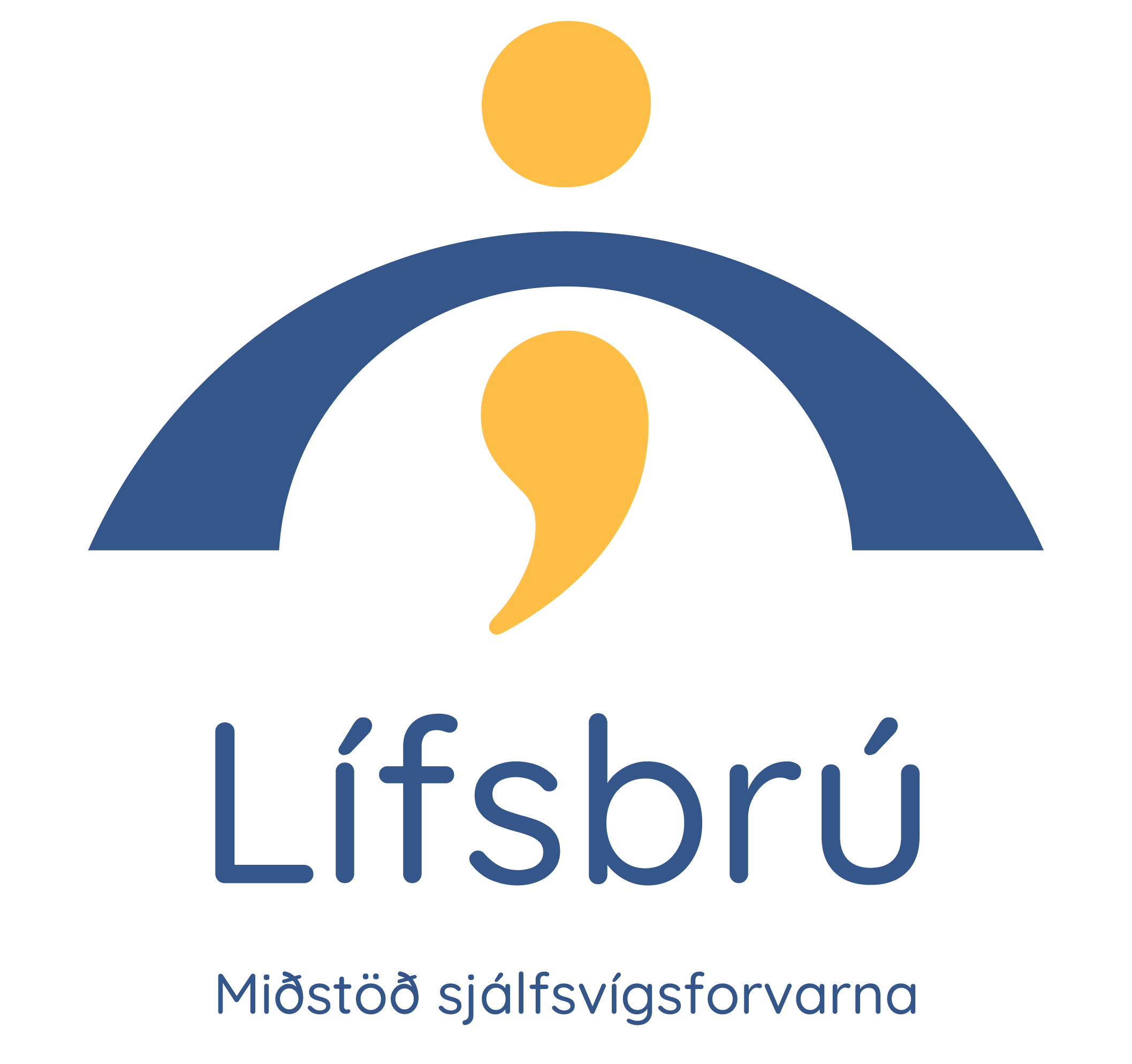 Lífsbrú - lógó - with subtitle