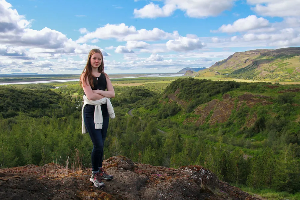 A scenic spot with view towards Þjórsá river from Skriðufell. Photo credits: Pétur Halldórsson