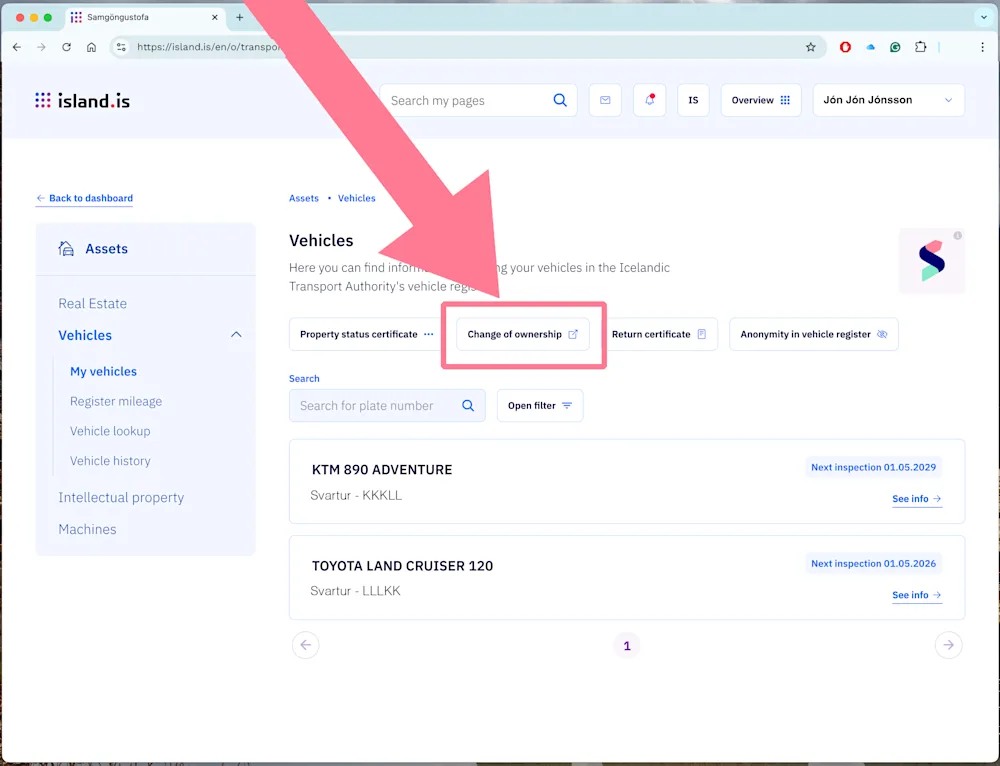 Electronic change of vehicle ownership - sale - image 7