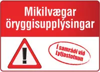Lyfjastofnun and Frumtök have jointly designed a mark intended to identify educational materials that are a condition of the marketing authorisation of certain medicines.