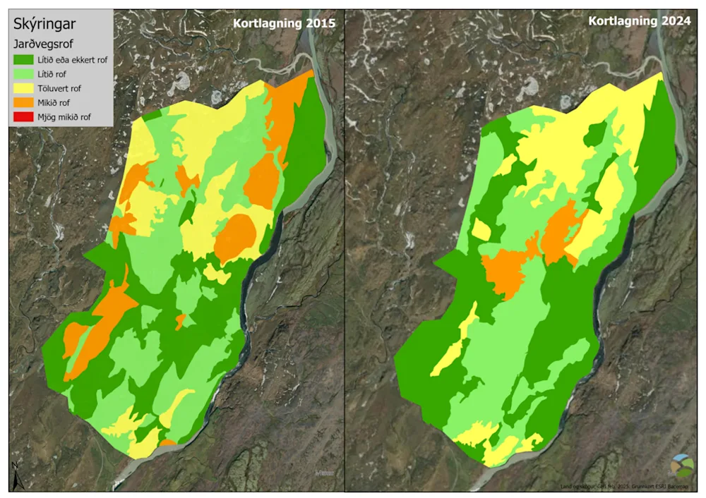Map 2 - Reduced soil erosion 2015-2024