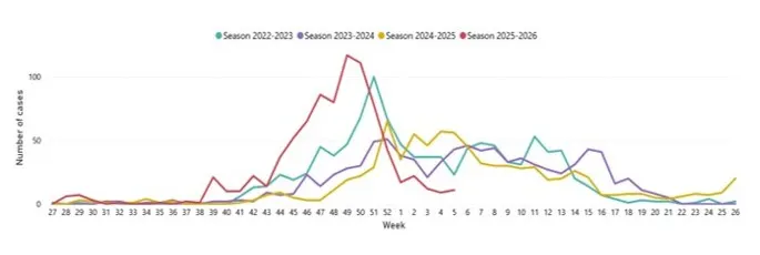 Fig. 1. Fjöldi greininga vika 5