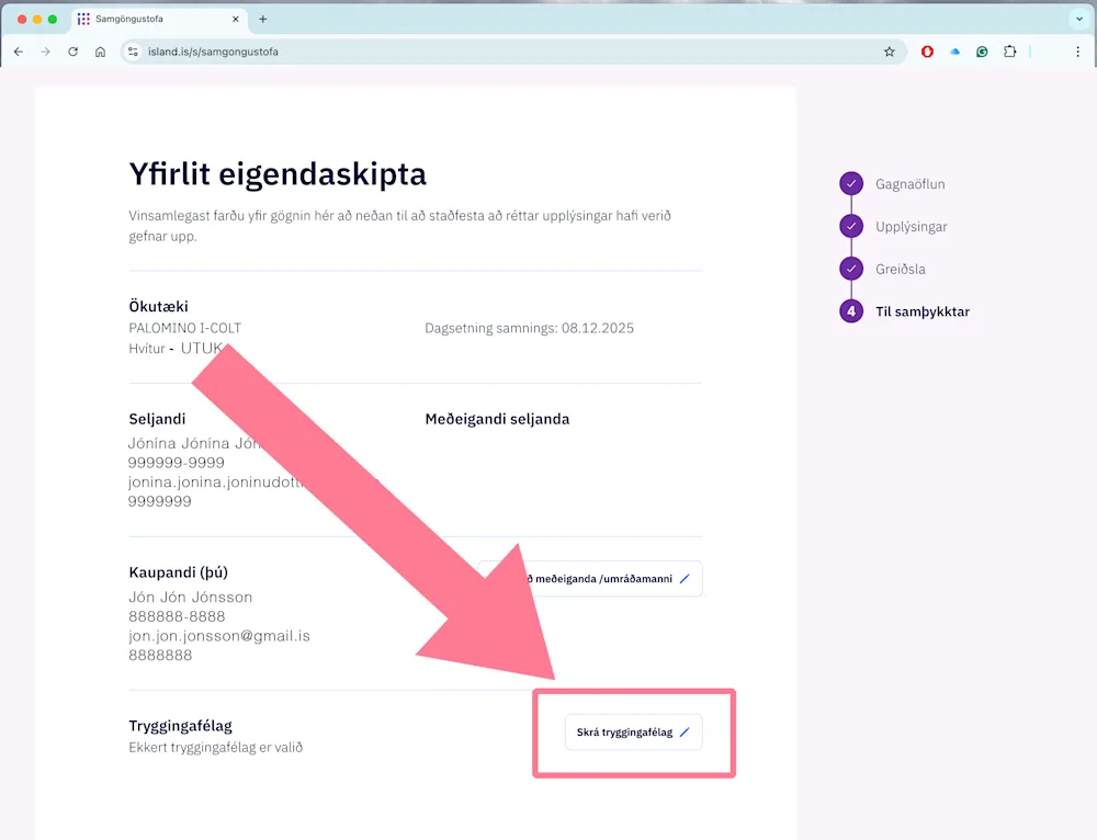 Rafræn eigendaskipti kaup mynd 6