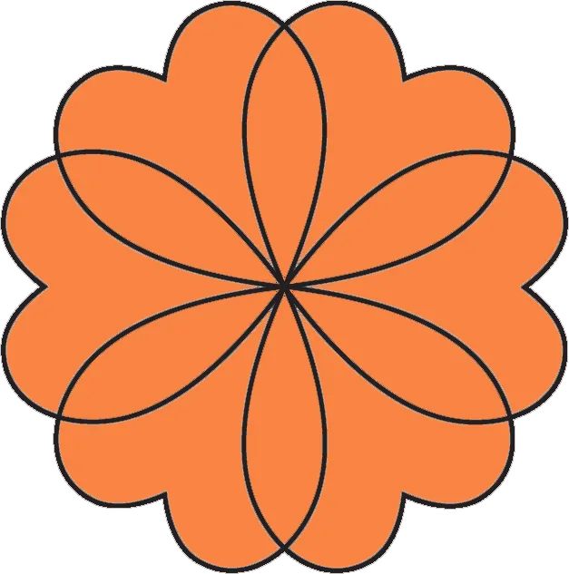Orange blom