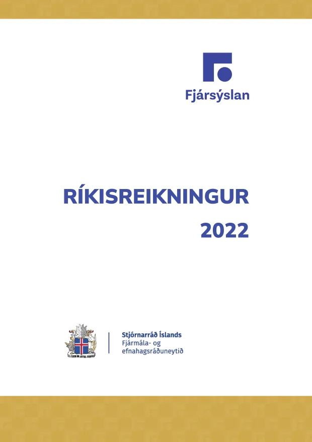 Forsíða ríkisreiknings 2022