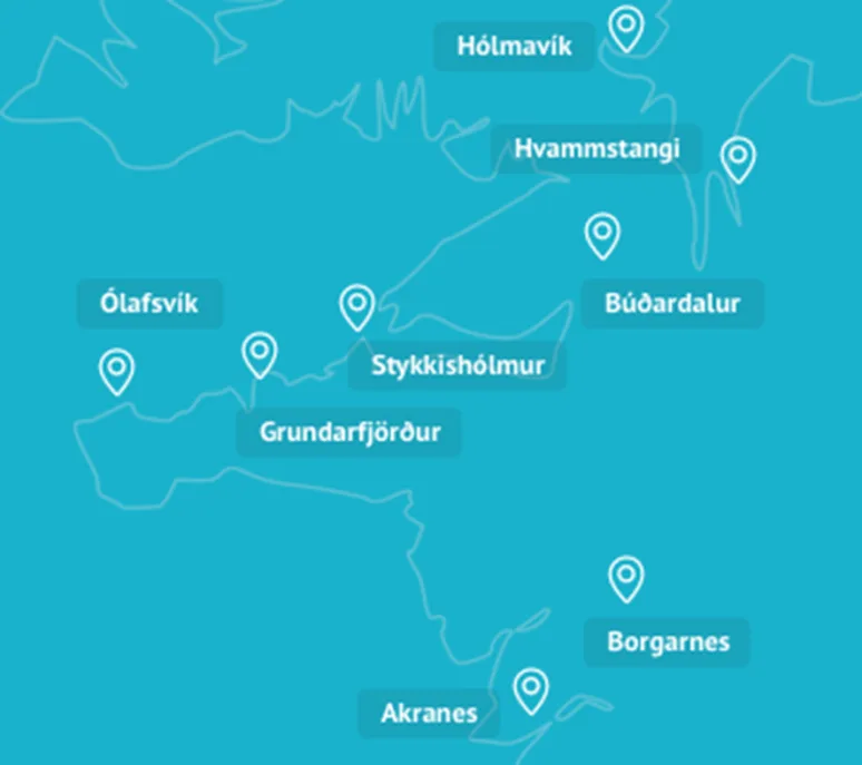 Map of HVE locations 
