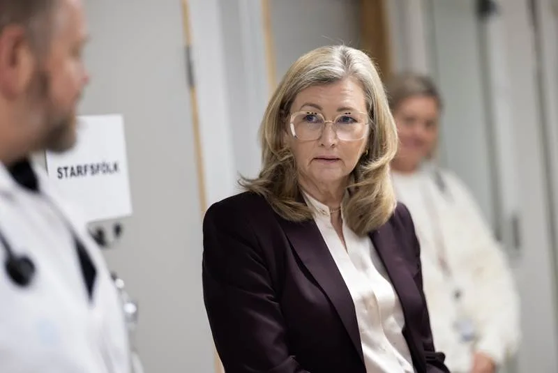 Heilbrigðisráðherra heimsótti nýja farsóttareiningu á Landspítala