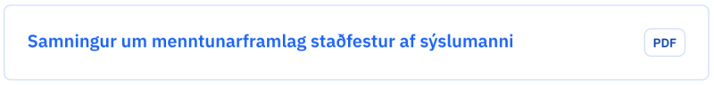 Hlekkur á pdf - efnisstefna