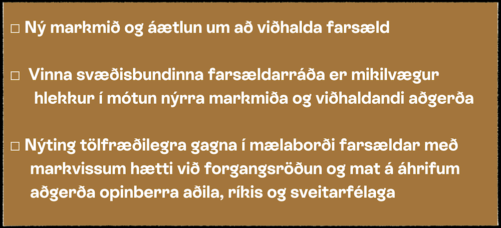 7. skref - varða í innleiðingarhring farsældar