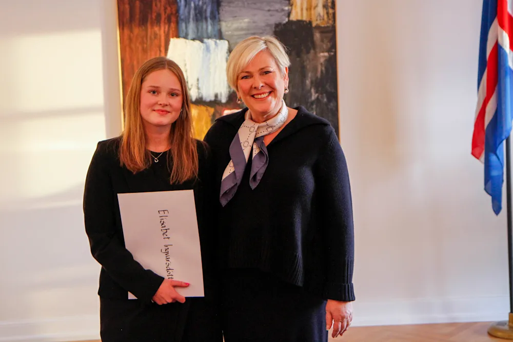 Photo. Prevention Day 2024. Prize winner upper secondary schools. Elísabet Ingvarsdóttir