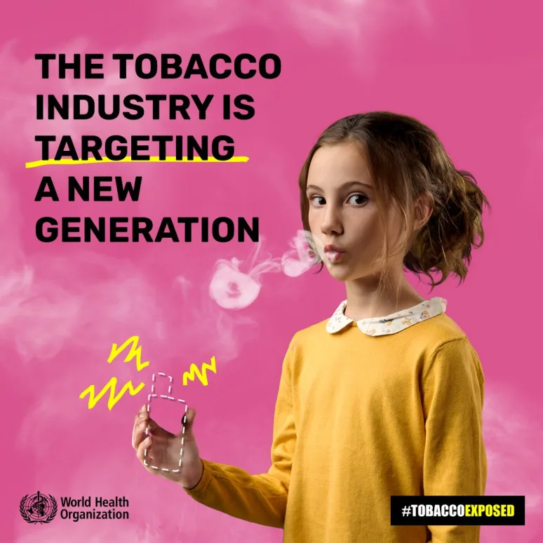 Mynd. The Tobacco industry is targeting a new generation