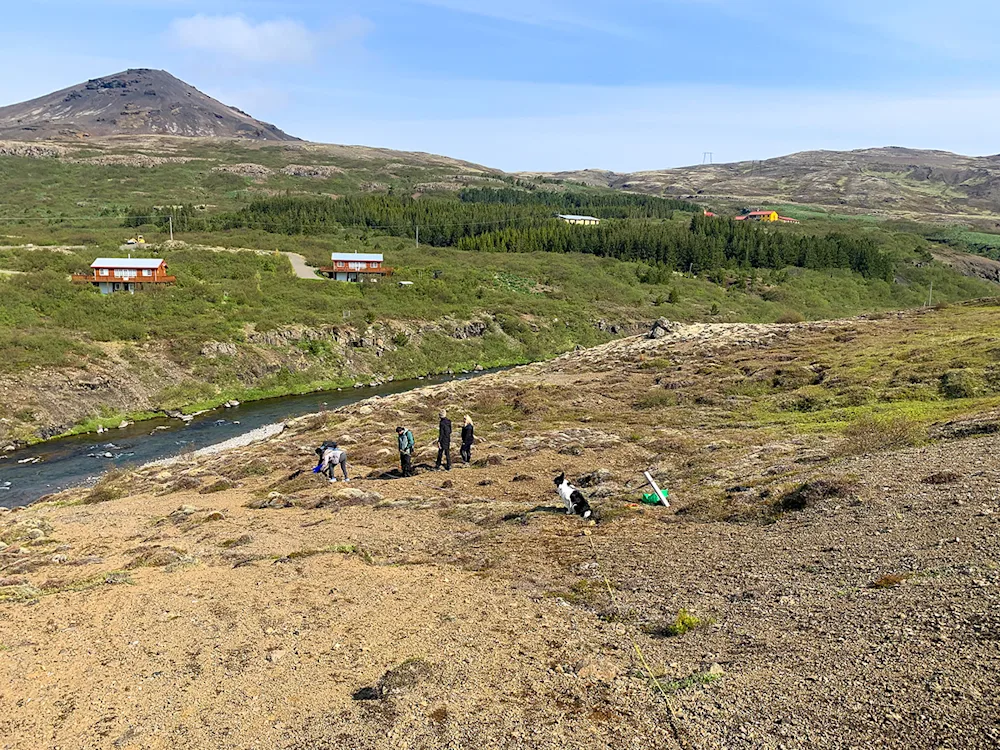 Útikennsla í Kjós. Ljósmynd Jóhann Helgi Stefánsson