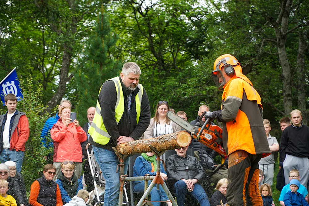 From the logging competition. Photo credits: Bergrún Arna Þorsteinsdóttir