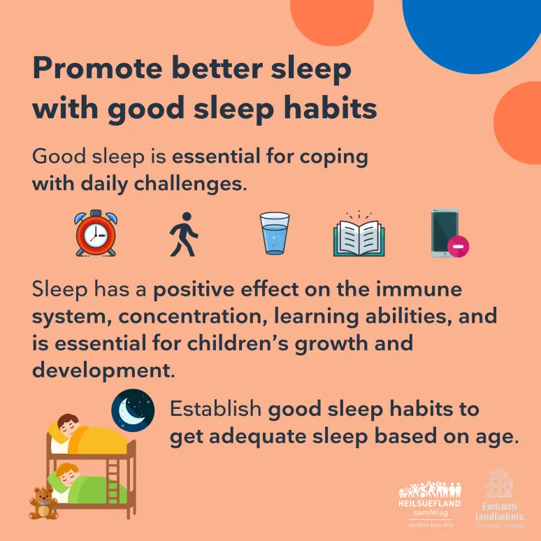 Promote better sleep with good sleep habits