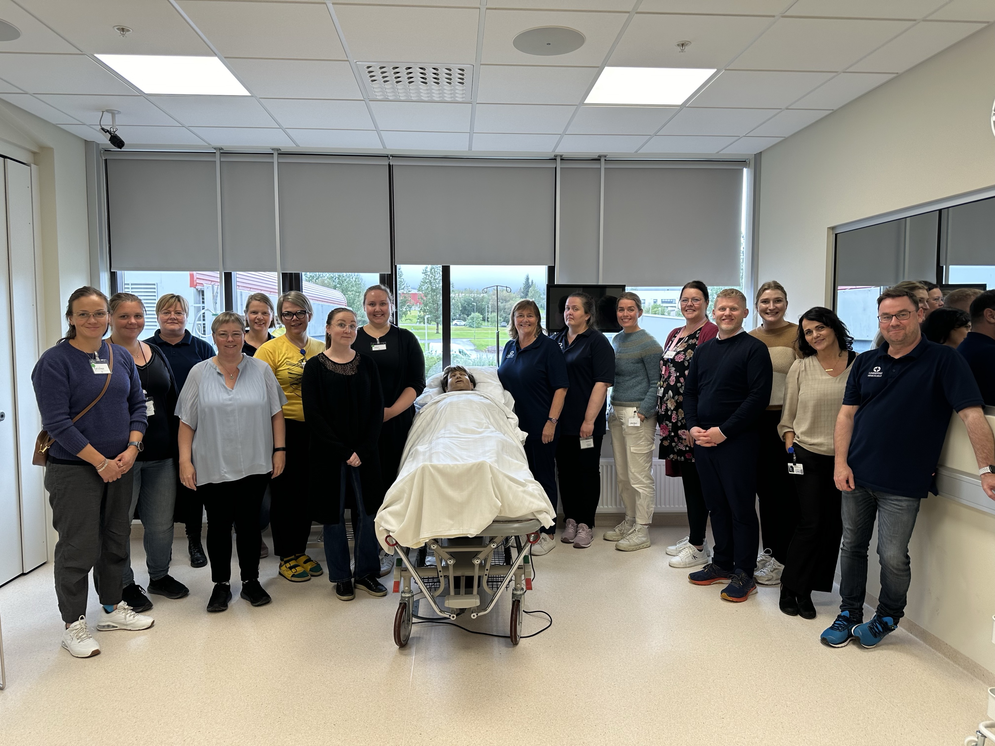 Participants at TTT course at the simulation learning center