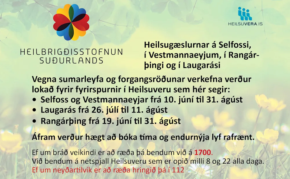 forgagnsröðun fyrirsp. í heilsuveru