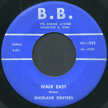 Cover Image for The Dixieland Drifters - "Walk Easy" (1958 B.B.)