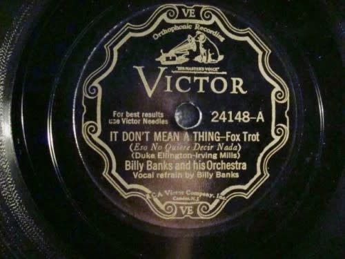 Cover Image for Billy Banks & His Orchestra - “It Don’t Mean a Thing” (1932 Victor)