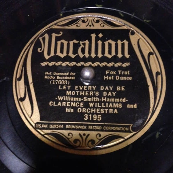 Cover Image for Clarence Williams & His Orchestra - "Let Every Day Be Mother's Day" (1935 Vocalion)