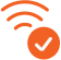 Fiber Flex - orange WiFi signal icon