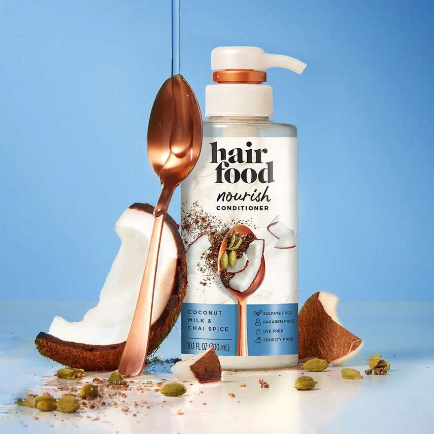  Hair Food Coconut milk & Chai Spice Nourishing Conditioner bottle with Coconut Milk and Chai Spice Ingredients