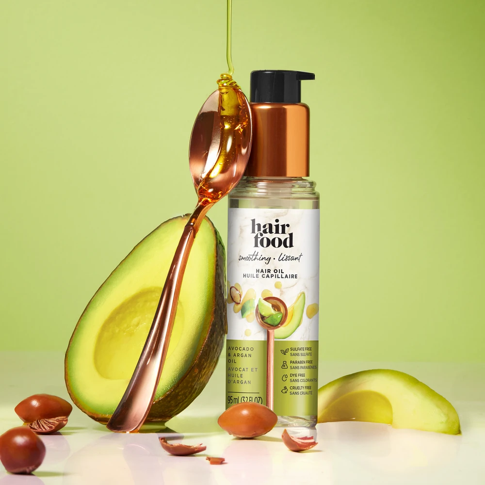 Hair Food Avocado & Argan Oil Smoothing Hair Oil with Avocado & Argan Oil Ingredients