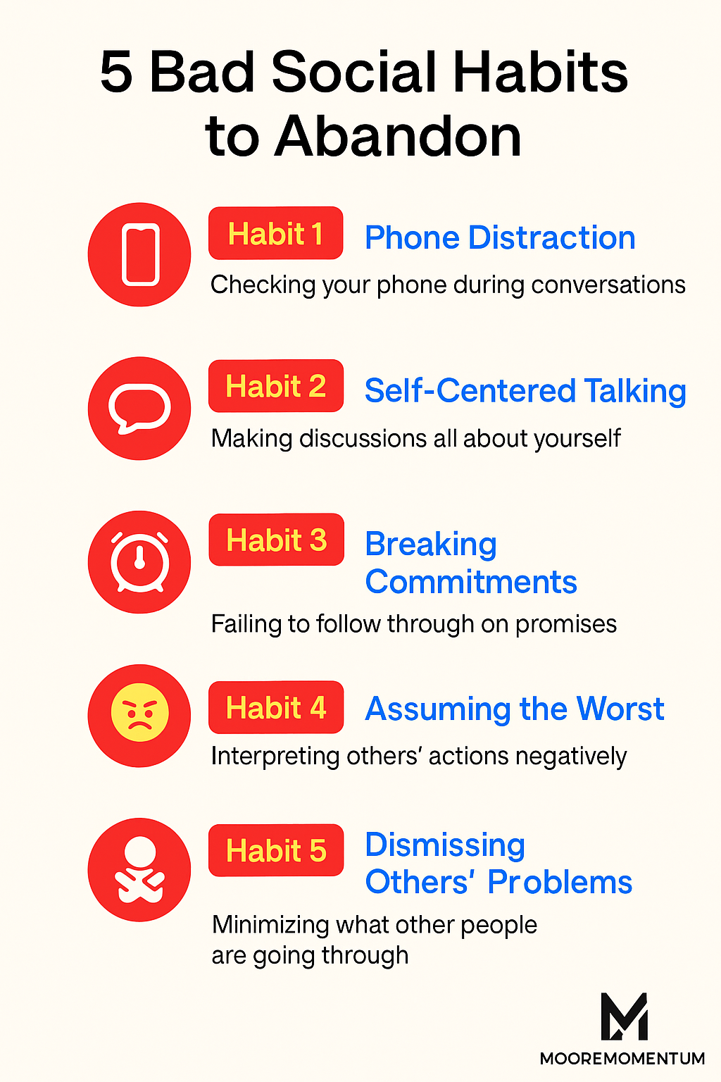 social habits to break