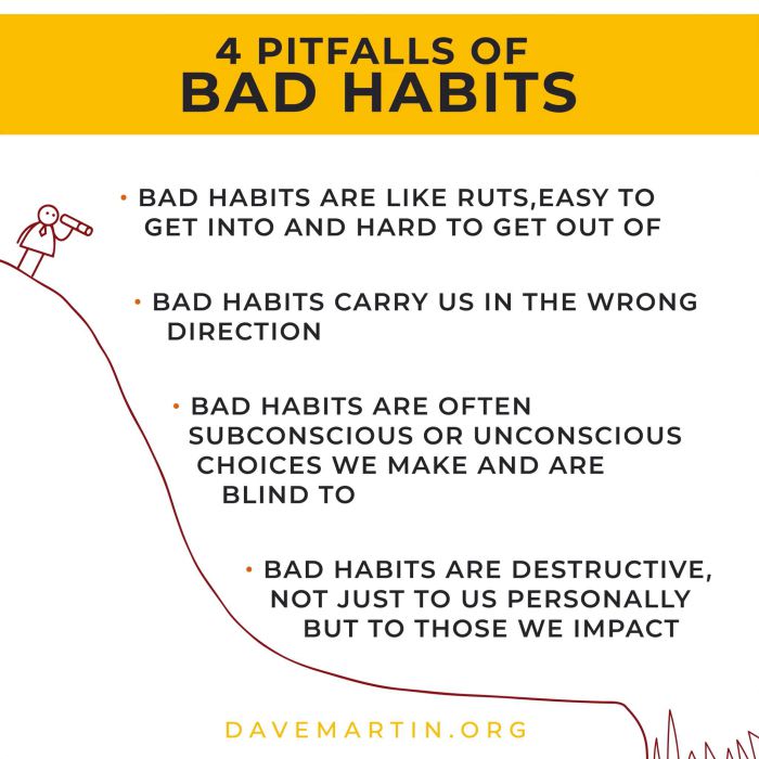 4 Pitfalls of Bad Habits