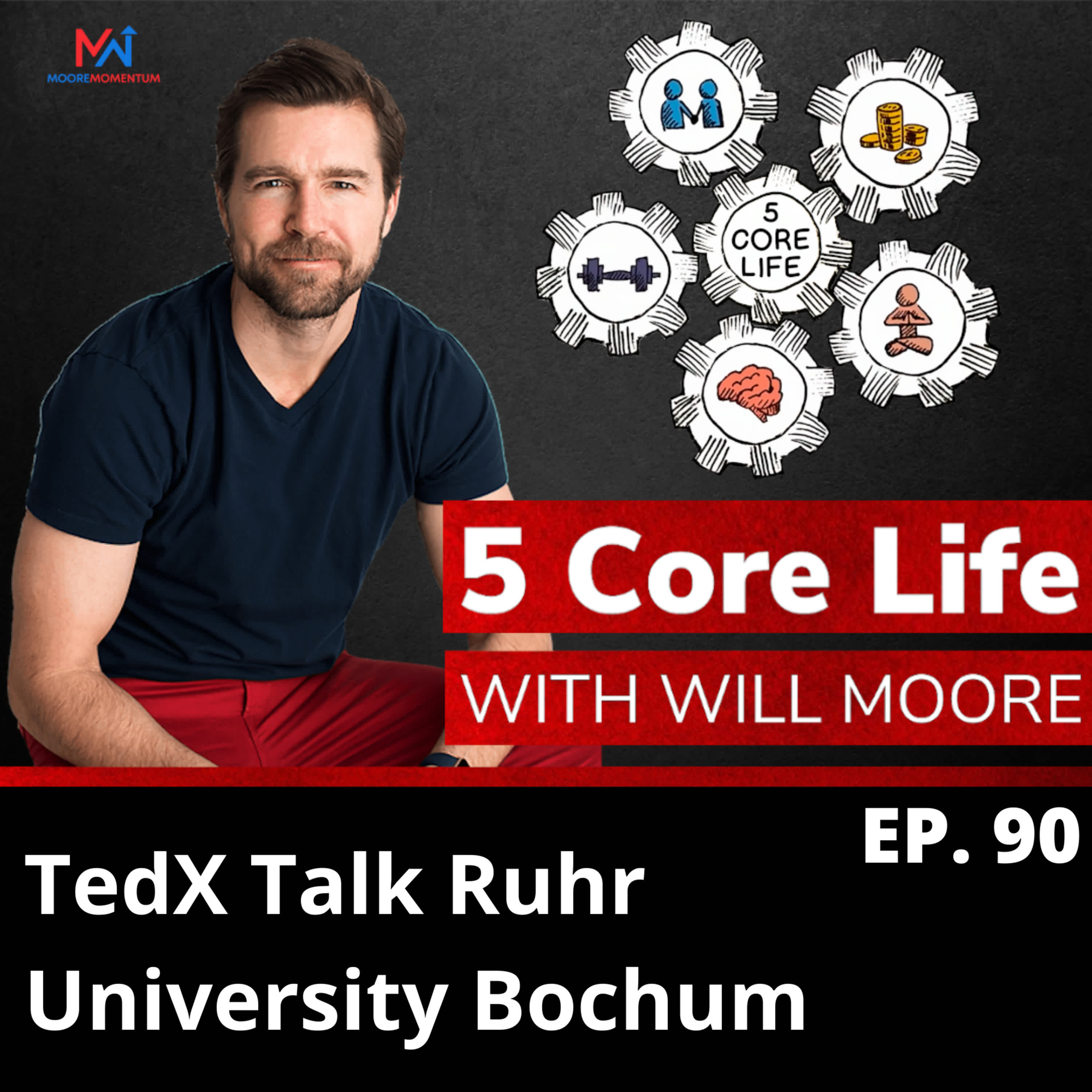 Will Moore TedX Talk Ruhr University Bochum: Gamify Your Life, From Rockbottom to Living a 5 Core Life
