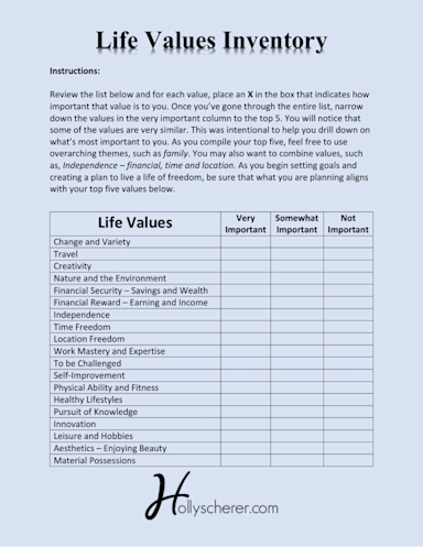 10 Easy Ways to Identify Your Personal Core Values