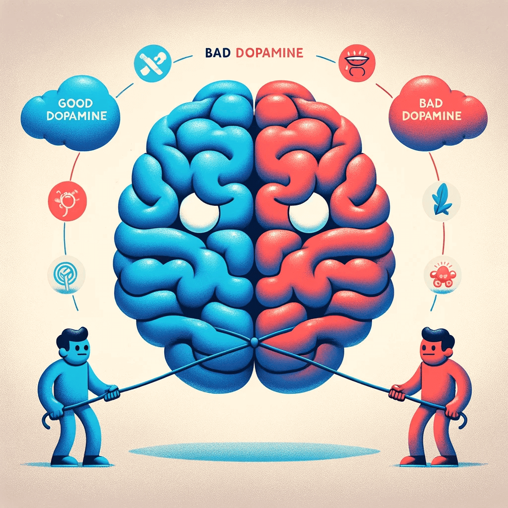 Unravel the mystery of Good dopamine vs Bad Dopamine with our guide on navigating life's challenges for a healthier, more balanced existence. 