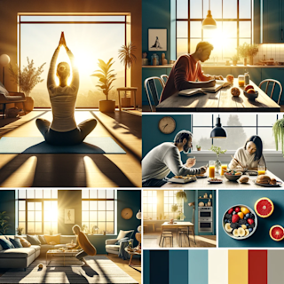 Aesthetic morning routines