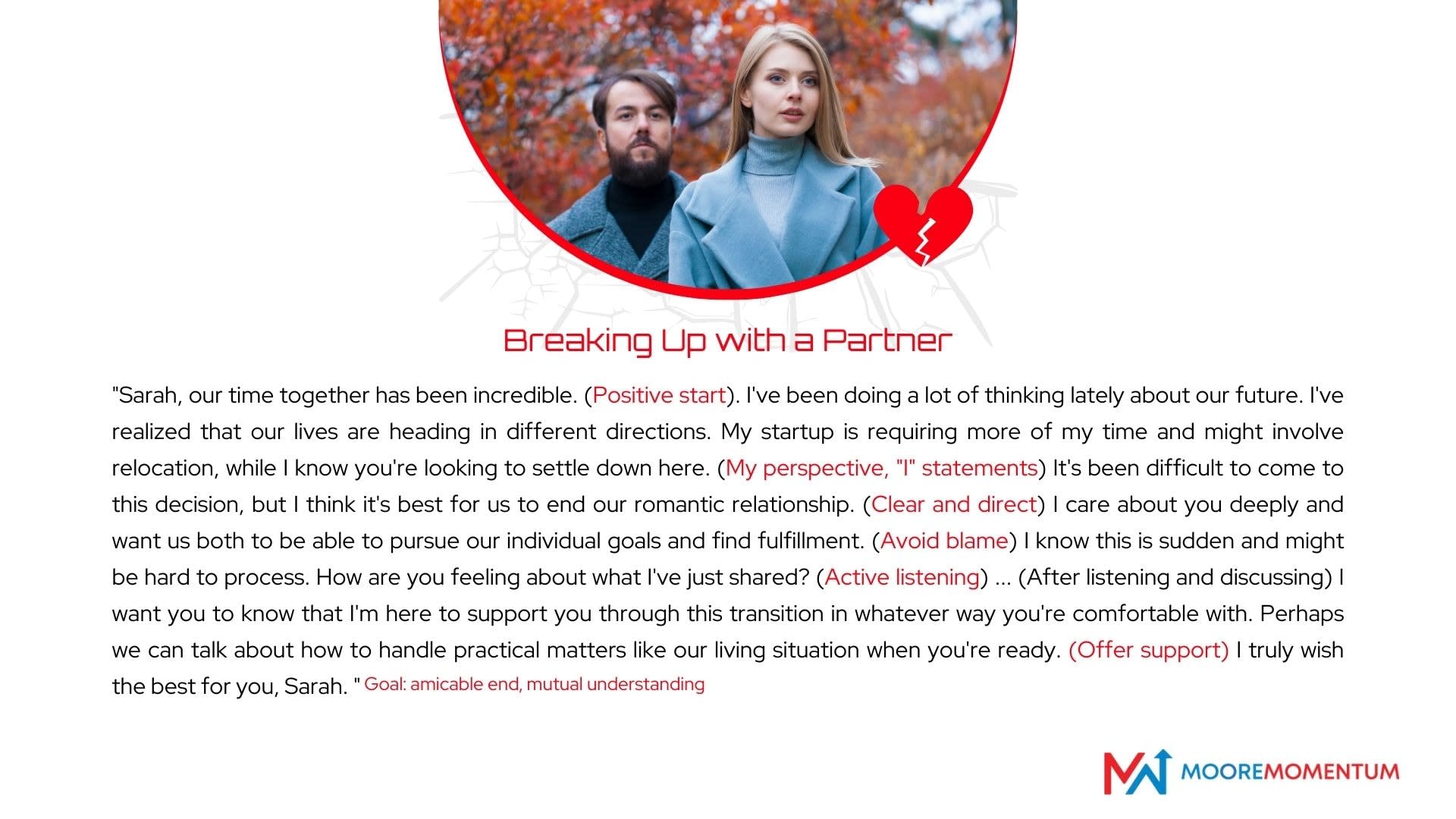 breaking up with a partner command for ai