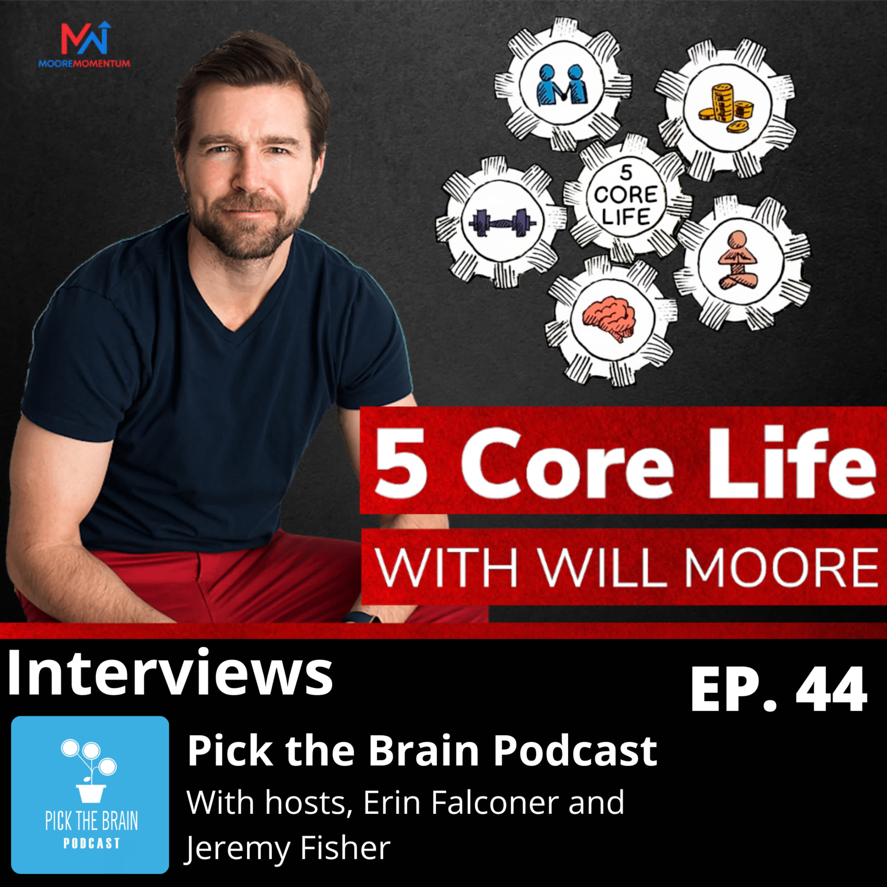 Will Moore - Introducing the 5 Cores on The Pick The Brain Podcast