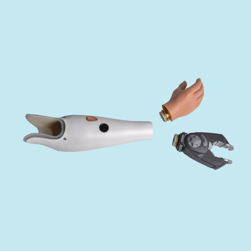 Hier werden die VariPlus Speed Hand und Elektrogreifer DMC VariPlus von Ottobock gezeigt.