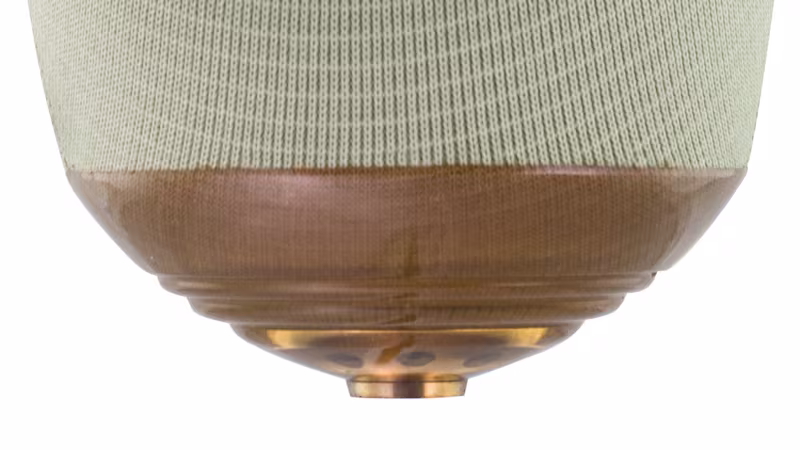 Close-up of the locking mechanism of a locking liner.