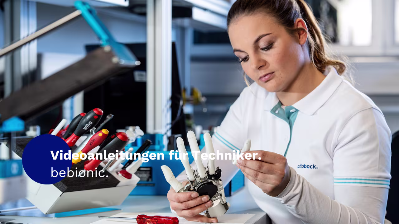 Videoanleitungen bebionic Prothesenhand