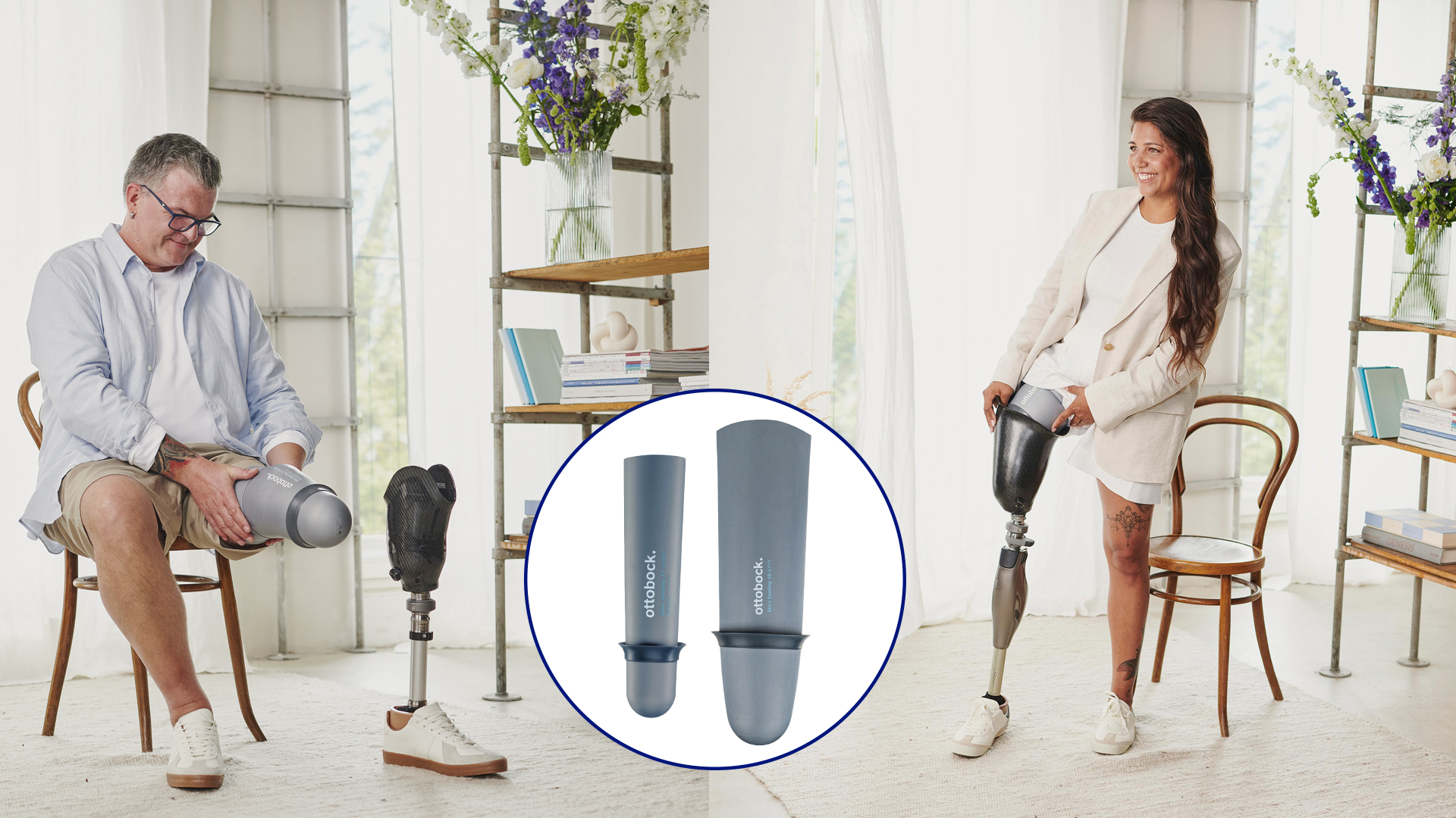 6Y111大腿用シーリングライナー3D（コニカル形状）、6Y112下腿用シーリングライナー