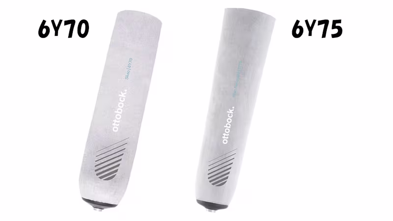 義足ライナー 6Y70/6Y75下腿用シリコーン抗菌加工 ピン懸垂