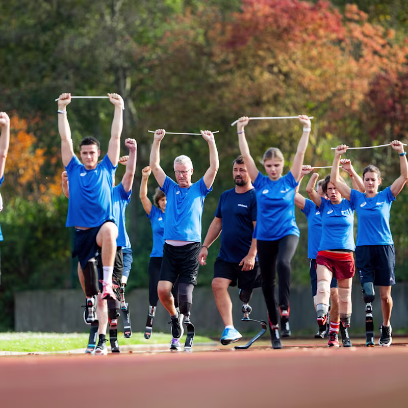Teilnehmer bei der Running Clinic