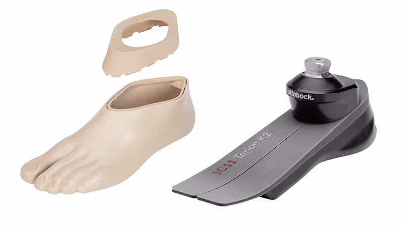 義足足部 1C11テリオンソフト 低活動向け低床カーボン&ガラス繊維足部