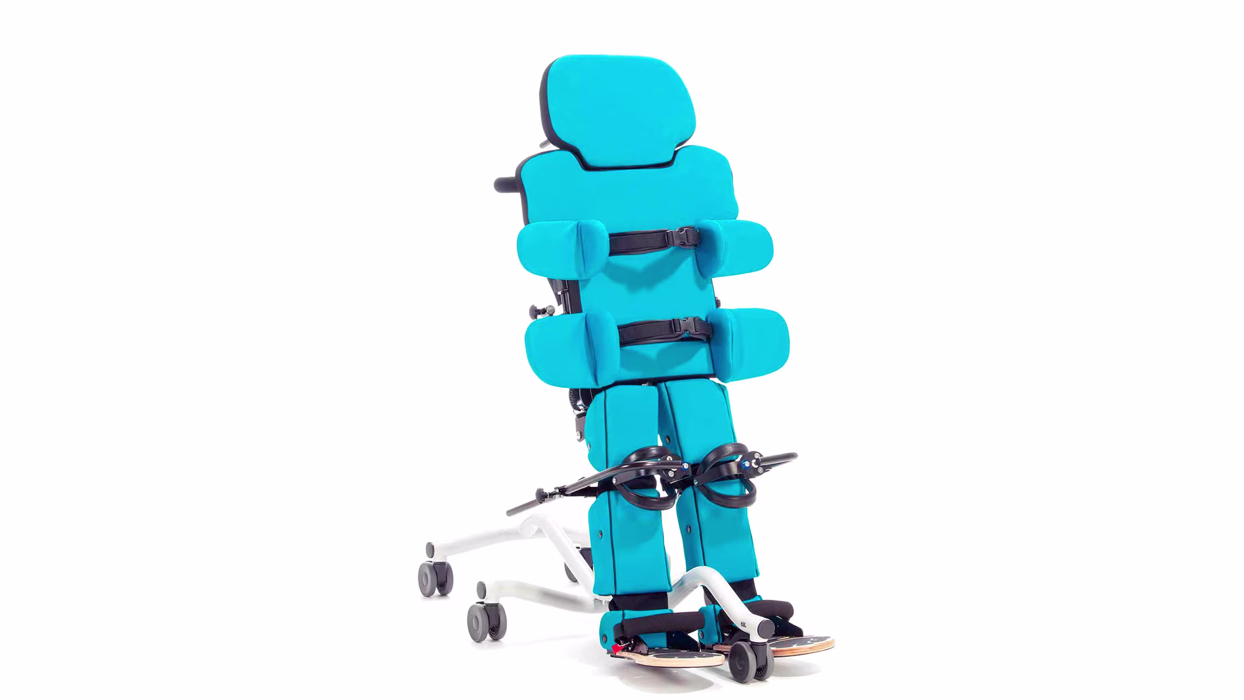 Sistema di postura Till Schuchmann per passare dalla posizione sdraiata a quella eretta in modo sicuro.