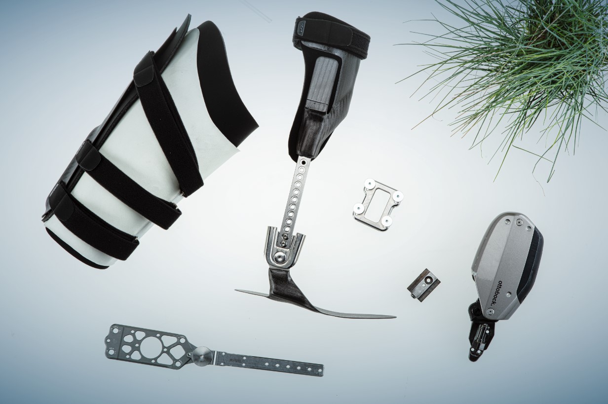 C-Brace Interim orthosis - exploaded image