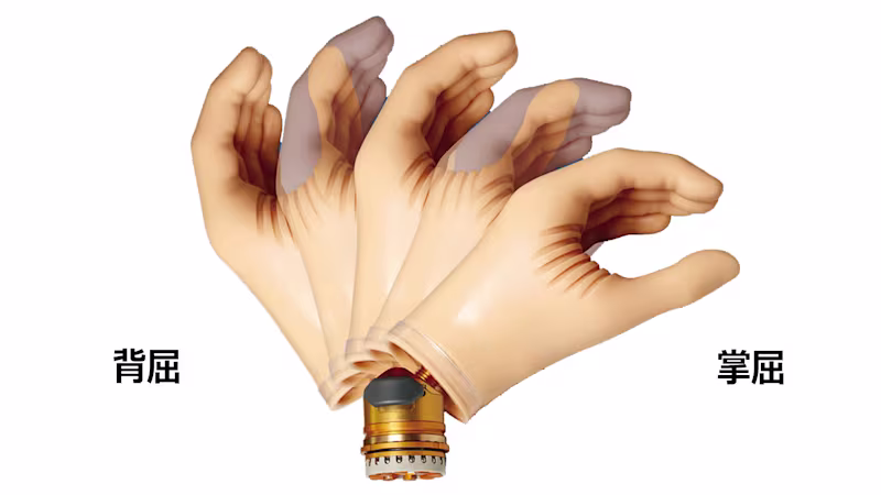 義手の構造と仕組み 手関節の動き 掌屈/背屈