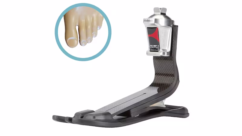 義足足部 1C64 トリトンHD L字カーボン構造 チタンヘッド