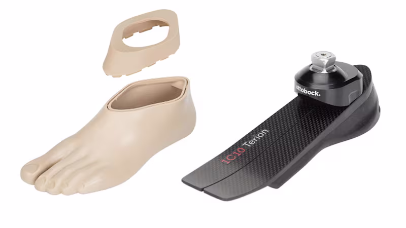 義足足部 1C10テリオン 低活動向け低床カーボン足部